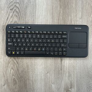 Logitech Harmony Smart Wireless Keyboard Only 820-006368 Black No USB Dongle